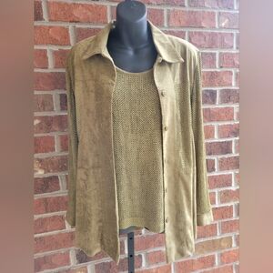 2 pc set Peter Popovitch shirt and tanktop size S